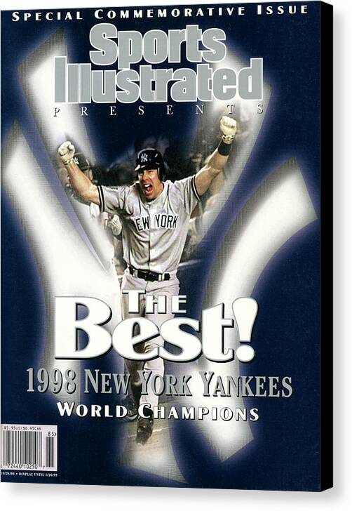 American League Baseball Canvas Print featuring the photograph New York Yankees, 1996 World Series Champions Sports Illustrated Cover by Sports Illustrated