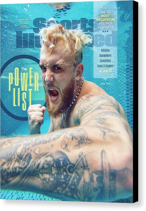2023 Si Power List Canvas Print featuring the photograph The Power List - Jake Paul by Sports Illustrated