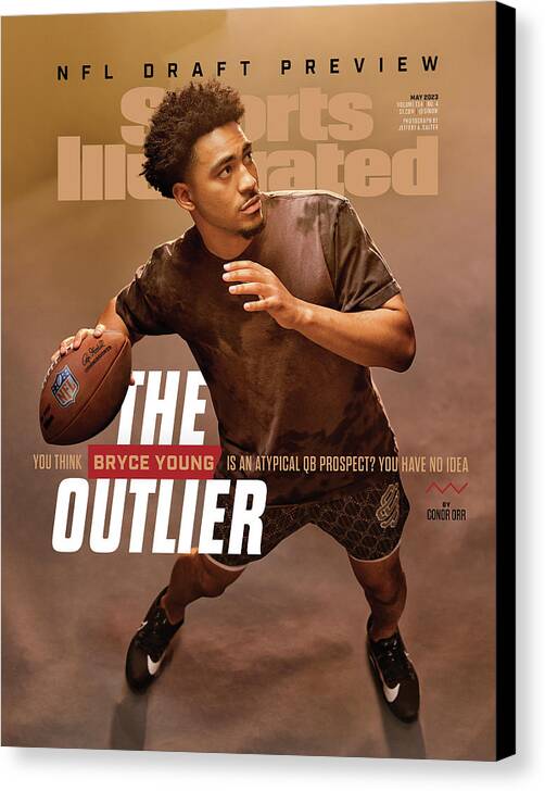 Nfl Draft Preview Canvas Print featuring the photograph University of Alabama Bryce Young, 2023 Sports Illustrated NFL Draft Preview Issue Cover by Sports Illustrated
