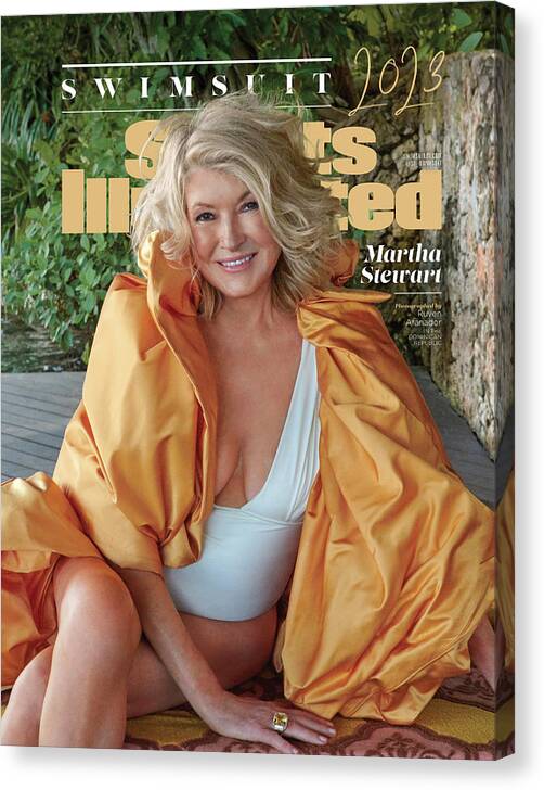 Martha Stewart Canvas Print featuring the photograph 2023 Martha Stewart Sports Illustrated Swimsuit Issue Cover by Sports Illustrated