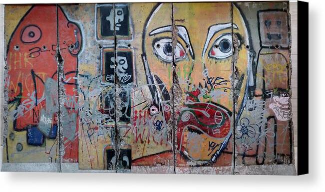 5 Slabs Of The Berlin Wall Canvas Print / Canvas Art by Rob Hans