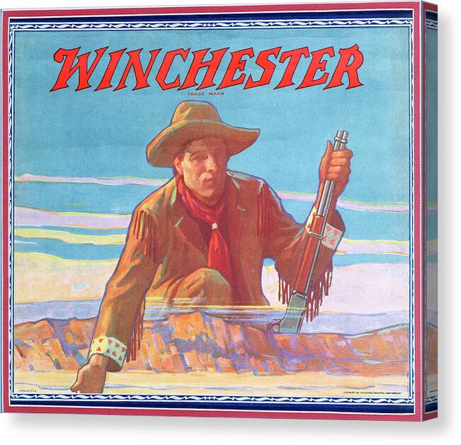 Outdoor Canvas Print featuring the painting Winchester Trader by Unknown