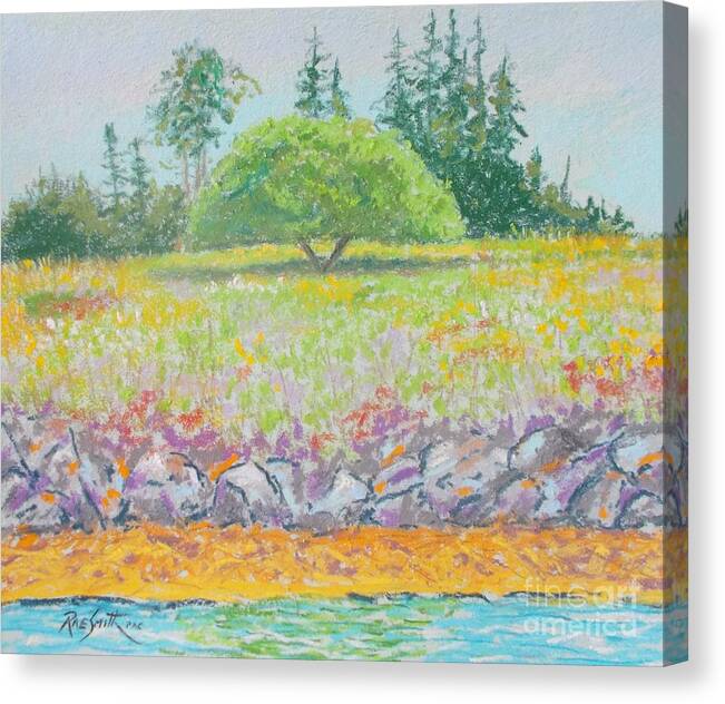 Pastels Canvas Print featuring the pastel EasternPoints Cut -Tree by Rae Smith PAC