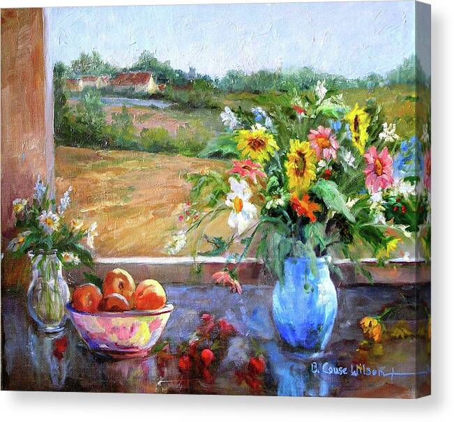 Still Life Canvas Print featuring the painting Still Life France by Barbara Couse Wilson