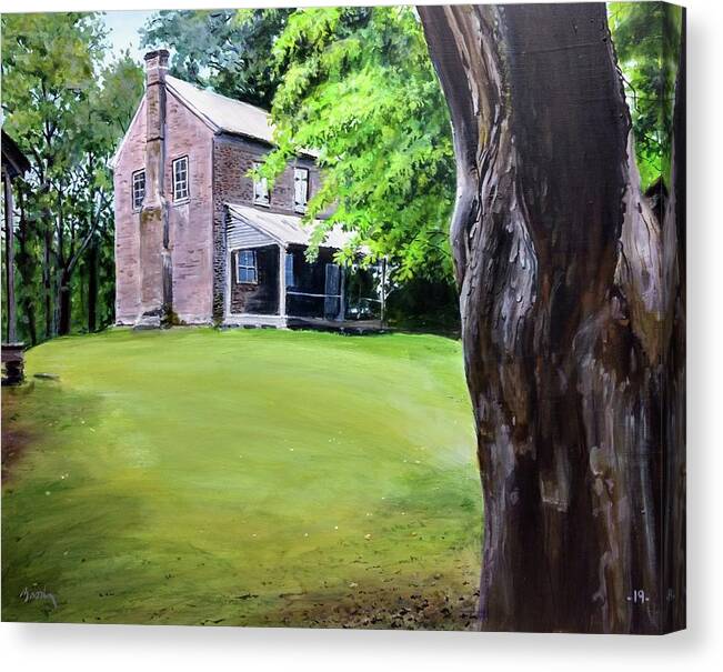 Landscape Canvas Print featuring the painting Oconee Station by William Brody
