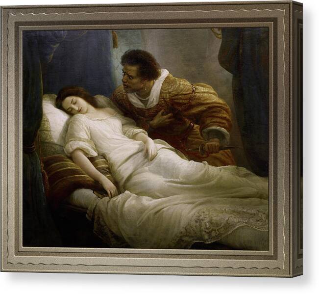 Othello Canvas Print featuring the painting Othello by Christian Kohler by Rolando Burbon
