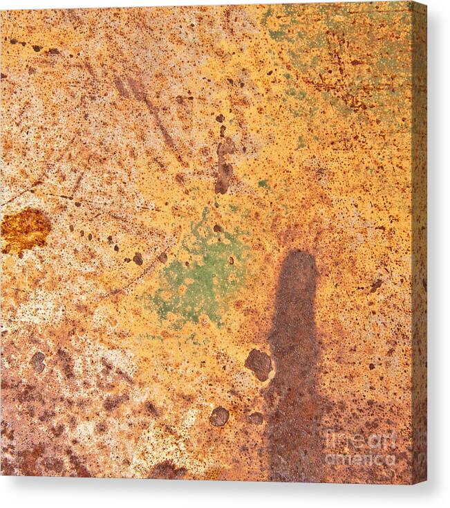 Abstract Canvas Print featuring the photograph Desert Shadows Abstract Square by Lee Craig