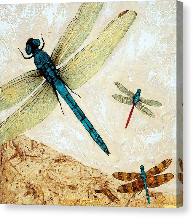 Zen Flight - Dragonfly Art By Sharon Cummings by Sharon Cummings
