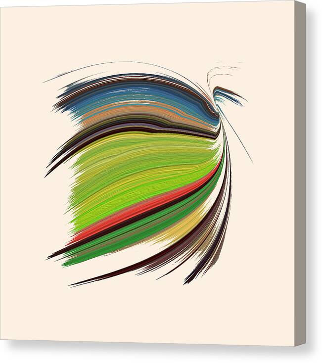 Abstract Canvas Print featuring the digital art Boundless Energy 3 by Ronald Bolokofsky