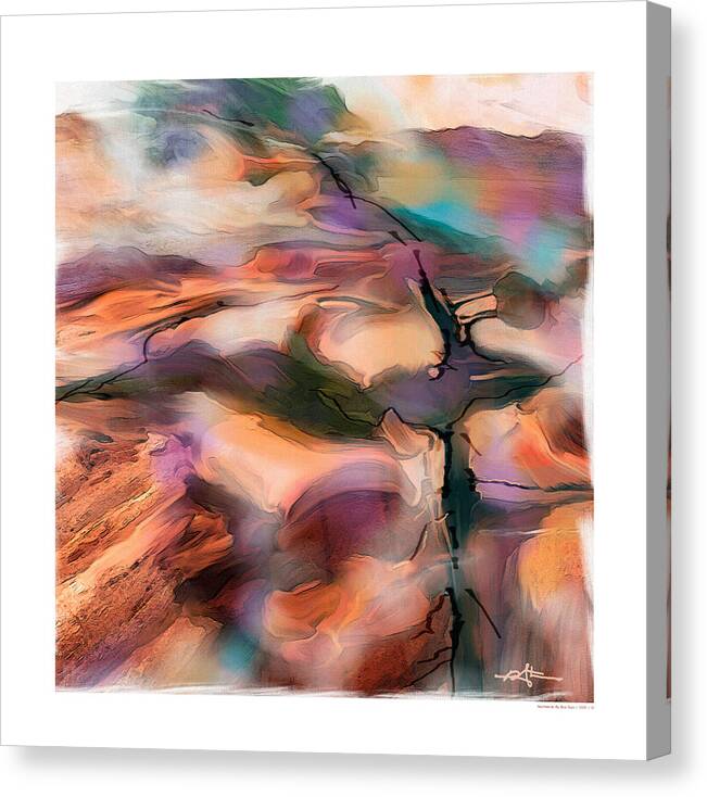 Abstract Canvas Print featuring the painting Northwinds by Bob Salo
