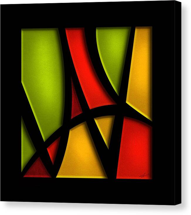 The Way Canvas Print featuring the mixed media The Way - Abstract by Shevon Johnson