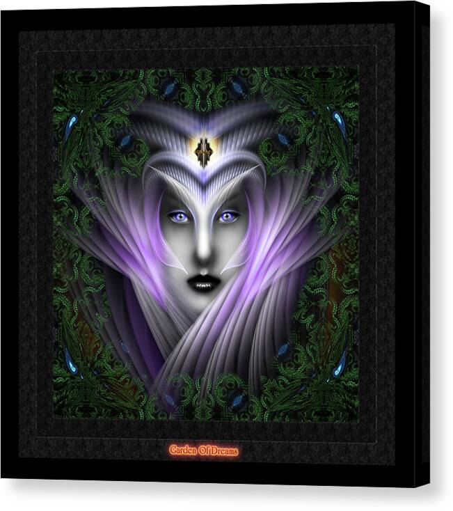Arsencia Canvas Print featuring the digital art What Dreams Are Made Of Garden Dreams by Xzendor7