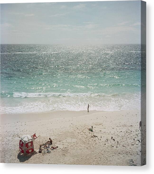 1957 Canvas Print featuring the photograph Andros Island by Slim Aarons