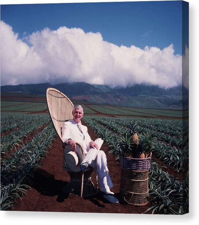 Scenics Canvas Print featuring the photograph David Murdock by Slim Aarons