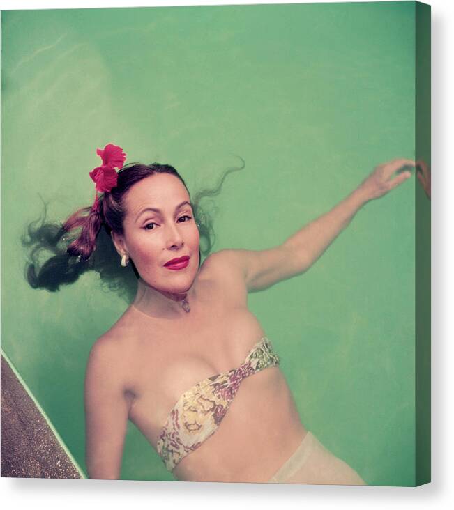 Dolores Del Rio Canvas Print featuring the photograph Dolores Del Rio by Slim Aarons