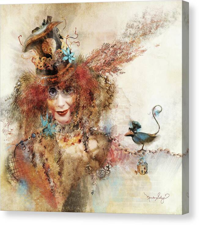 Fantasy Canvas Print featuring the digital art Joy Filled Moment by Merrilee Soberg