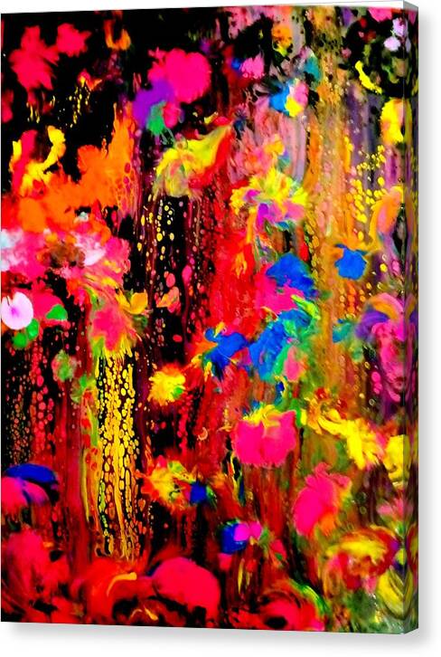 Flowers Canvas Print featuring the painting Giving Life by Anna Adams