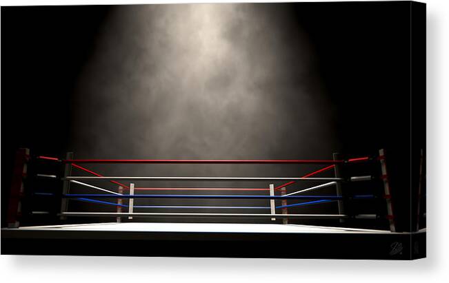 Boxing Ring Opposing Corners #3 Canvas Print / Canvas Art by Allan Swart -  Pixels Canvas Prints