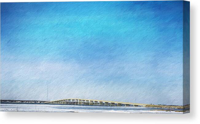 Bridge Canvas Print featuring the photograph Crossing #1 by Cathy Kovarik