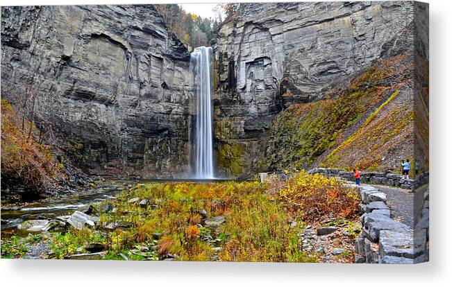 Taughannock Canvas Print featuring the photograph Taughannock Falls #2 by Frozen in Time Fine Art Photography