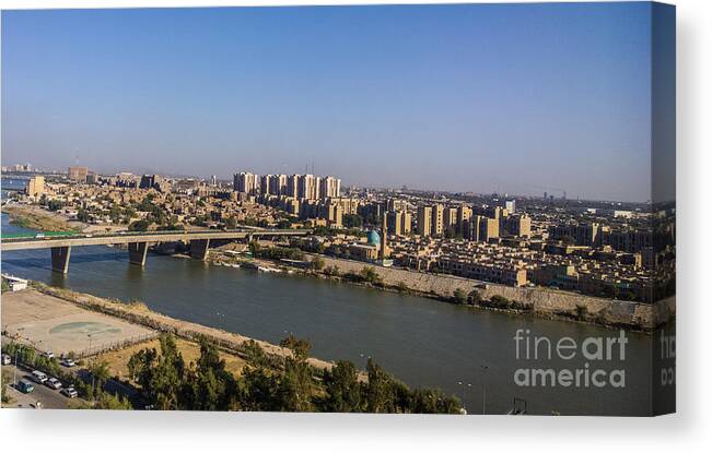 Baghdad Canvas Print featuring the photograph Baghdad #3 by Rasoul Ali