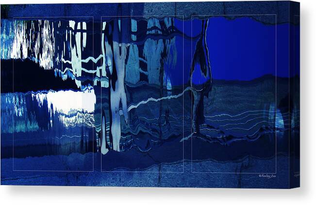 Indigo Canvas Print featuring the photograph Abstract 5 by Xueling Zou