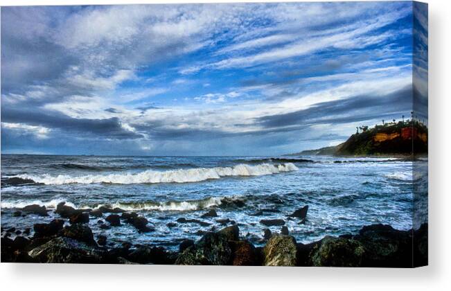 Seascape Canvas Print featuring the photograph Azure Seas by Joseph Hollingsworth