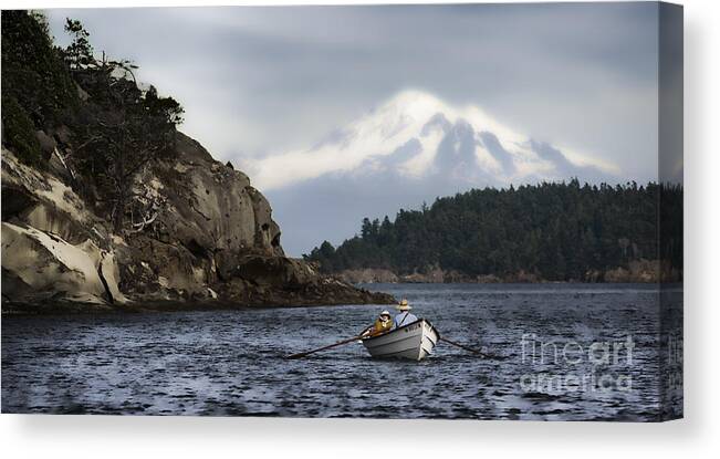 Roche Harbor Canvas Print featuring the photograph Baker Boat by Richard Mason