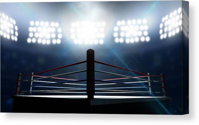 Trinx Boxing Club Into The Ring I Go On Canvas Print | Wayfair