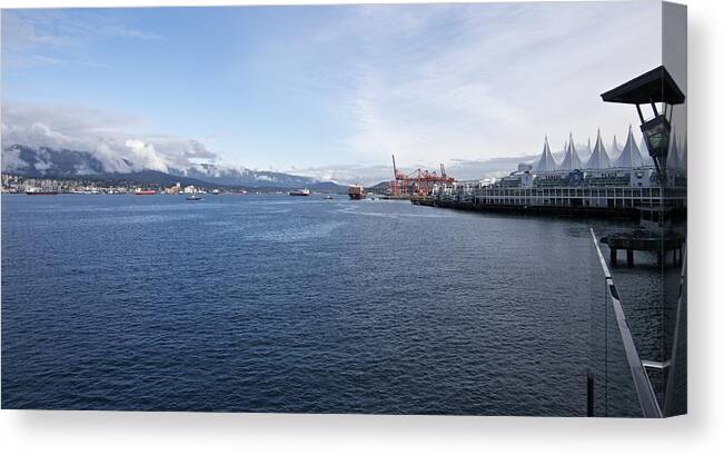 Burrard Inlet Canvas Print featuring the photograph Canada 1st Place by Travis Crockart