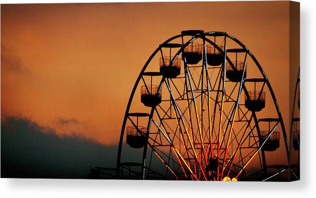Outdoors Canvas Print featuring the photograph Carnival Sunset by Cheryl Chan