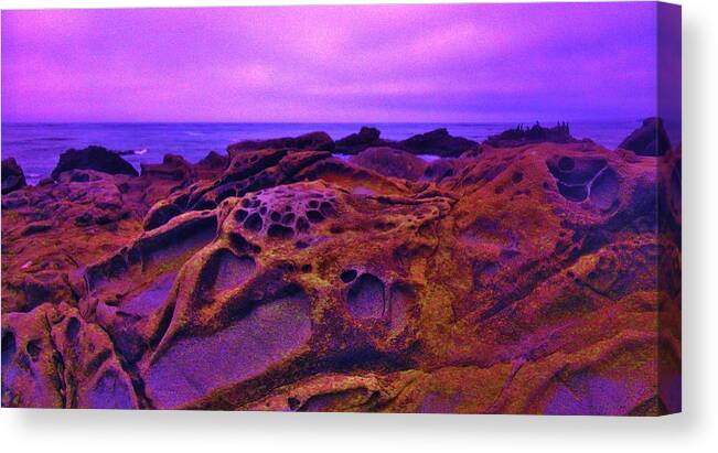 Lava Canvas Print featuring the photograph Cold Lava by Sharon Costa