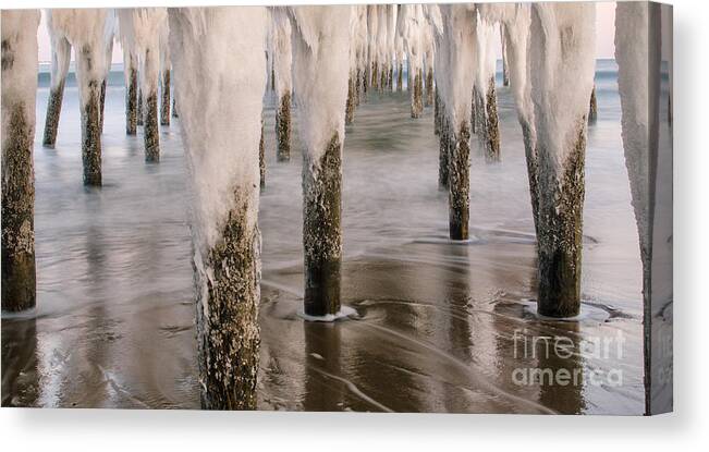 Ice Canvas Print featuring the photograph Iced by Paul Noble