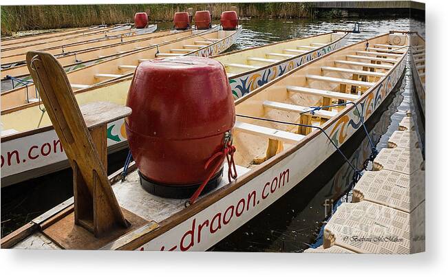 Dragonboat Canvas Print featuring the photograph Keeping The Rythm by Barbara McMahon