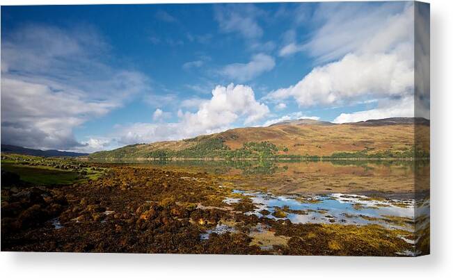 Scotland Canvas Print featuring the photograph Loch Sunart by Stephen Taylor