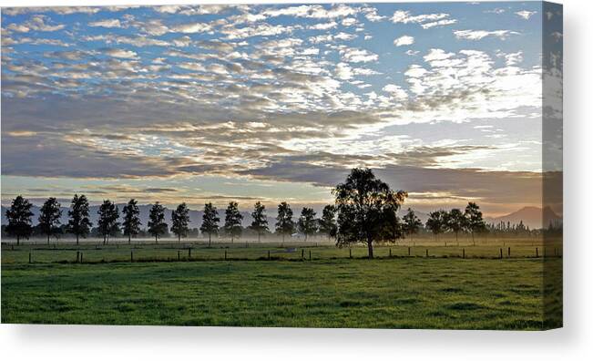 Tranquility Canvas Print featuring the photograph Misty Morning by Steve Clancy Photography