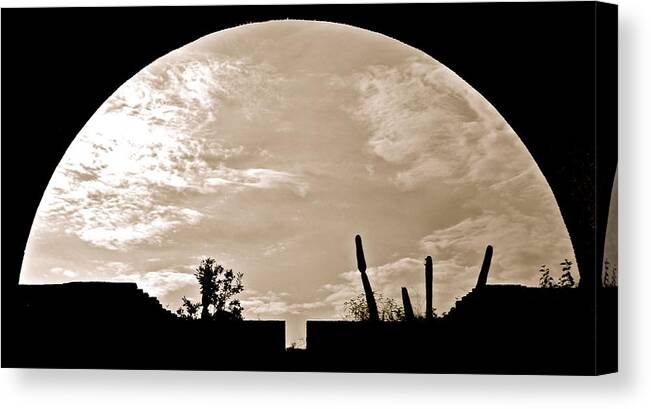 Moon Canvas Print featuring the photograph Moonscape by Kim Pippinger