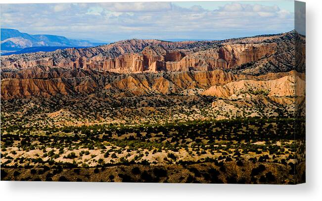  Canvas Print featuring the photograph New Mexico view by Atom Crawford