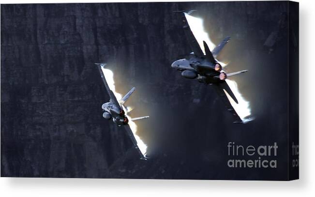 F18 Canvas Print featuring the photograph Phoenix Dancing by Ang El