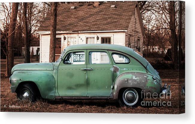 Car Canvas Print featuring the photograph Plymouth Family Automobile by Barbara McMahon