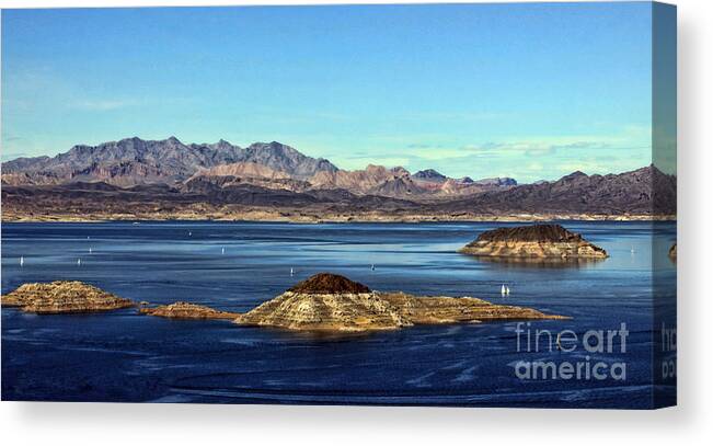 Lake Canvas Print featuring the photograph Sail away by Tammy Espino