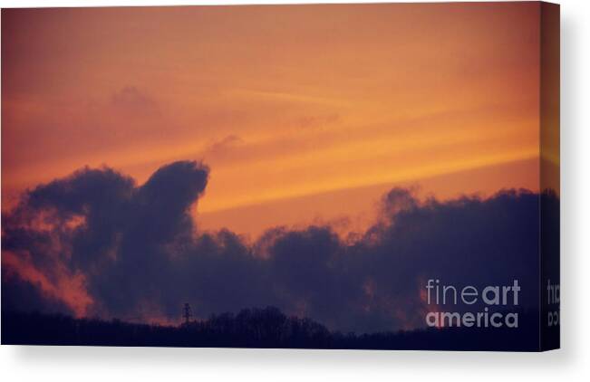 Scenic Canvas Print featuring the photograph Scenic Sunset by Charlie Cliques