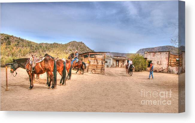 Desert Canvas Print featuring the photograph Southwest Ride by Tap On Photo