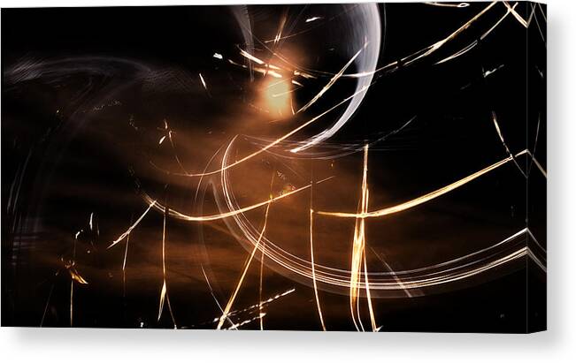 Abstract Canvas Print featuring the digital art Spirits by Gerlinde Keating