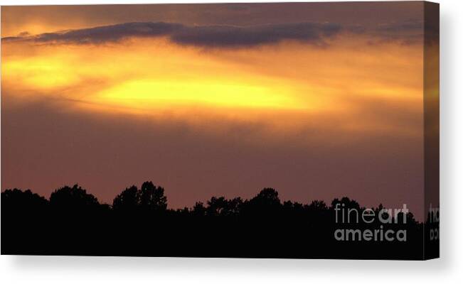 Sunset Canvas Print featuring the photograph Sunset Sky by Raymond Earley