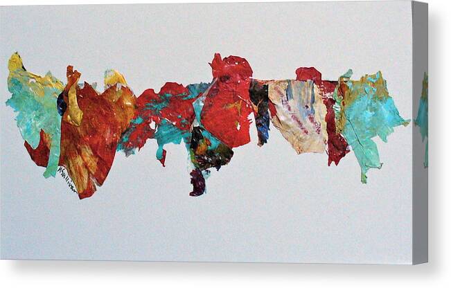 Bold Canvas Print featuring the mixed media Timeline by Mary Sullivan