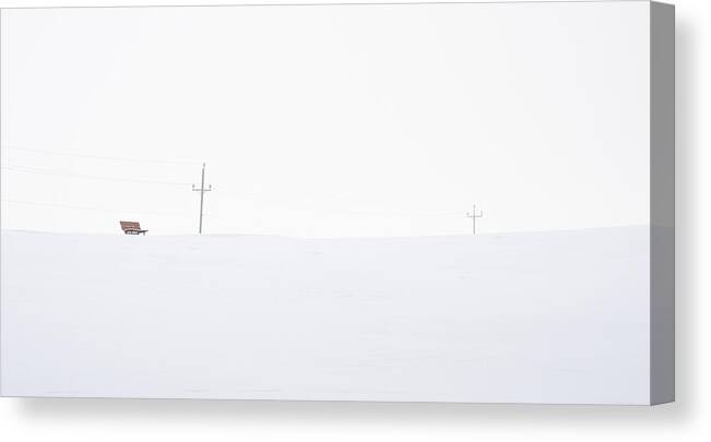 Winter Canvas Print featuring the photograph Waiting by Sandra Parlow