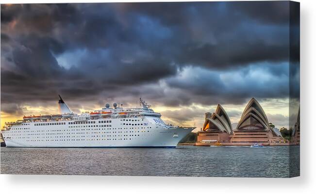 Sydney Canvas Print featuring the photograph Arrival of Gloom by Mark Lucey