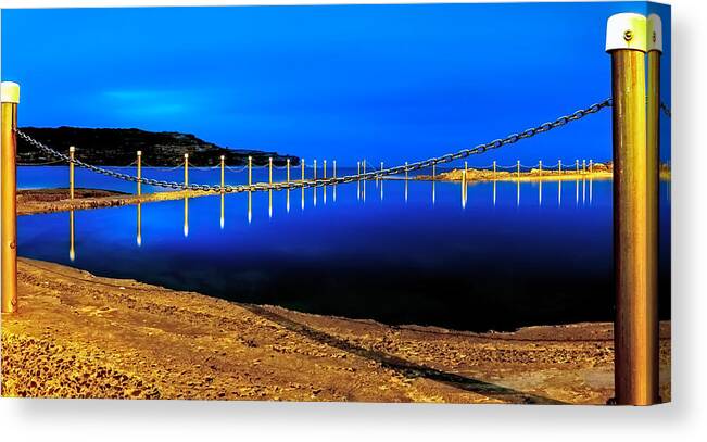 Malabar Baths Canvas Print featuring the photograph More Than Two by Mark Lucey