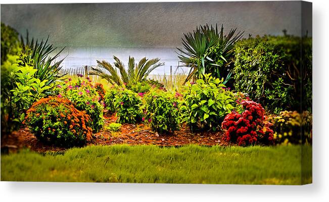 Water Canvas Print featuring the digital art Ocean Garden by Mary Timman